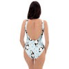 Milk Print One Piece Swimsuite-grizzshop