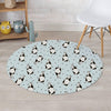 Milk Print Round Rug-grizzshop