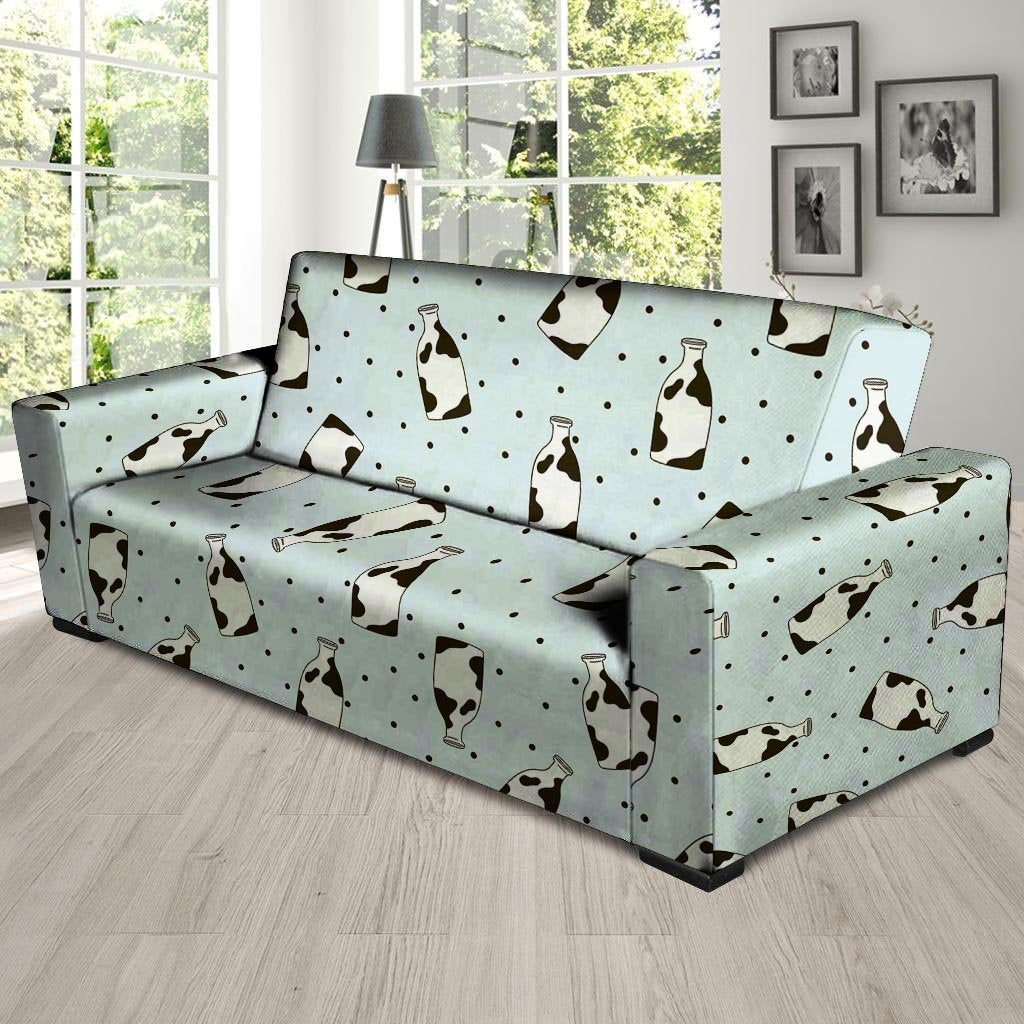 Milk Print Sofa Cover-grizzshop