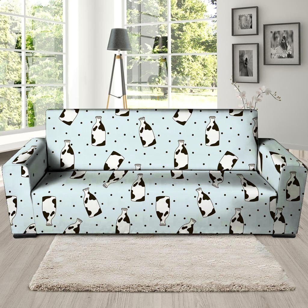 Milk Print Sofa Cover-grizzshop