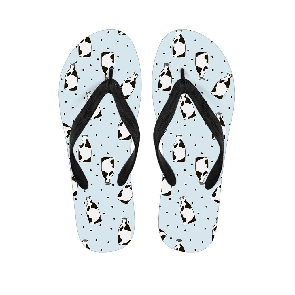 Milk Print Women's Flip Flops-grizzshop
