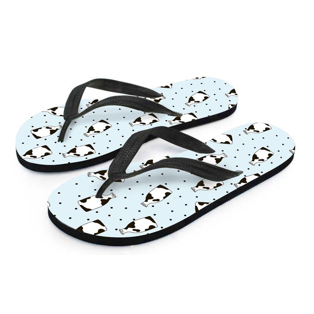 Milk Print Women's Flip Flops-grizzshop