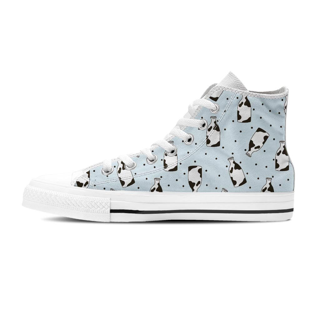 Milk Print Women's High Top Shoes-grizzshop