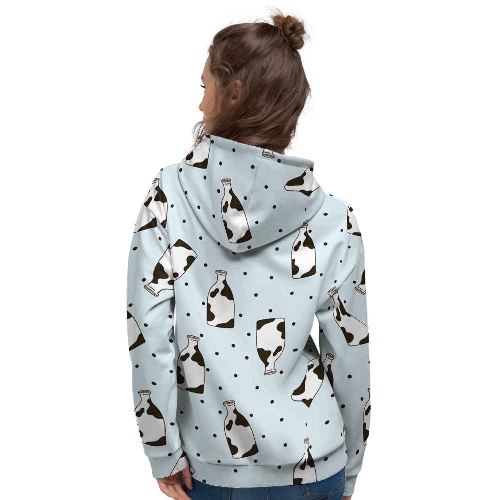 Milk Print Women's Hoodie-grizzshop