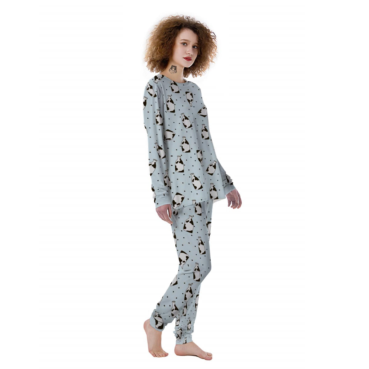 Milk Print Women's Pajamas-grizzshop