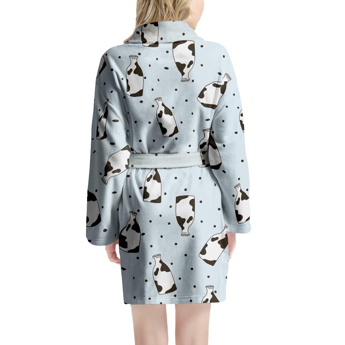 Milk Print Women's Robe-grizzshop