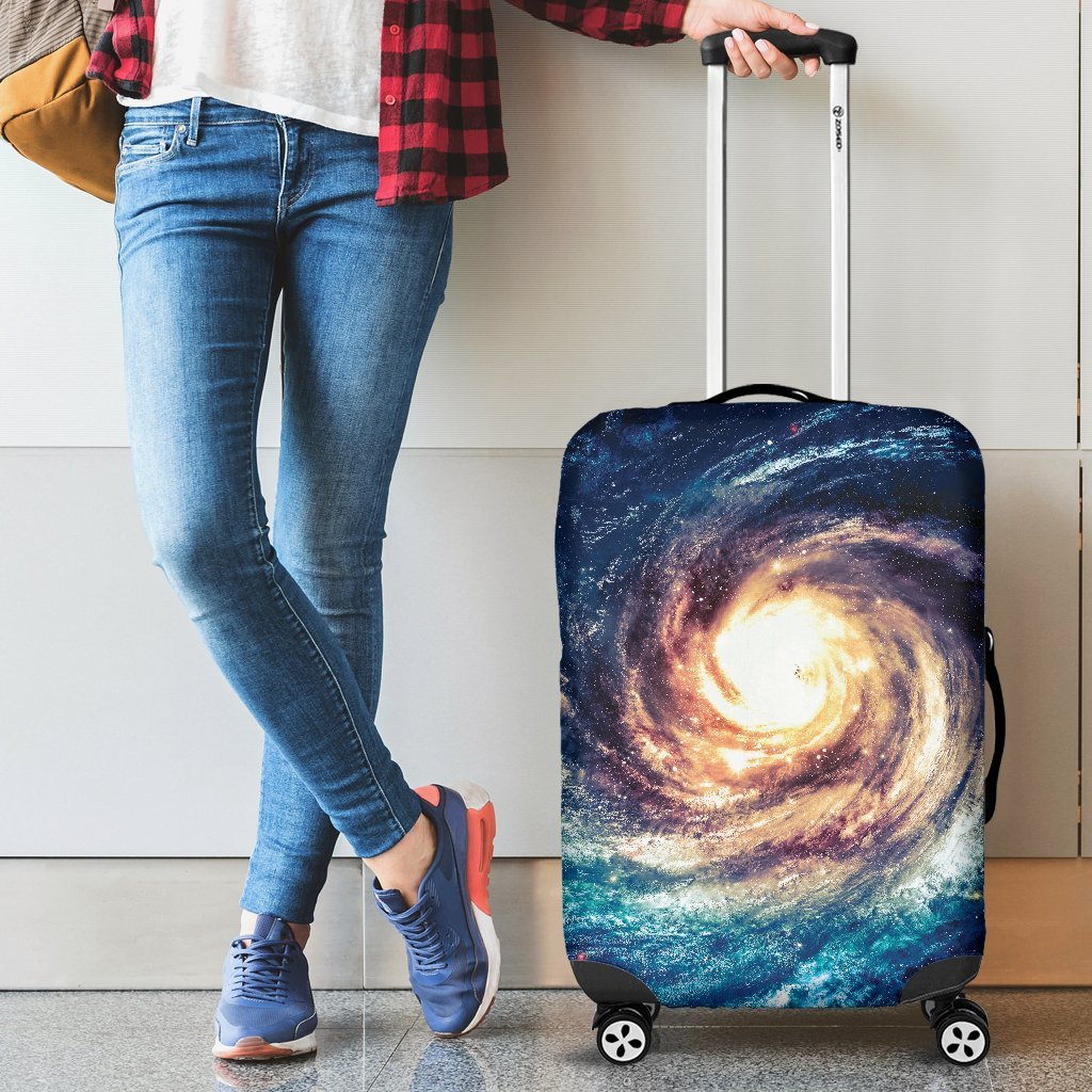 Milky Way Galaxy Space Print Luggage Cover Protector-grizzshop