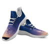 Milky Way Night Sky Print White Athletic Shoes-grizzshop