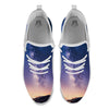 Milky Way Night Sky Print White Athletic Shoes-grizzshop