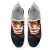 Milky Way Spiral Print White Athletic Shoes-grizzshop