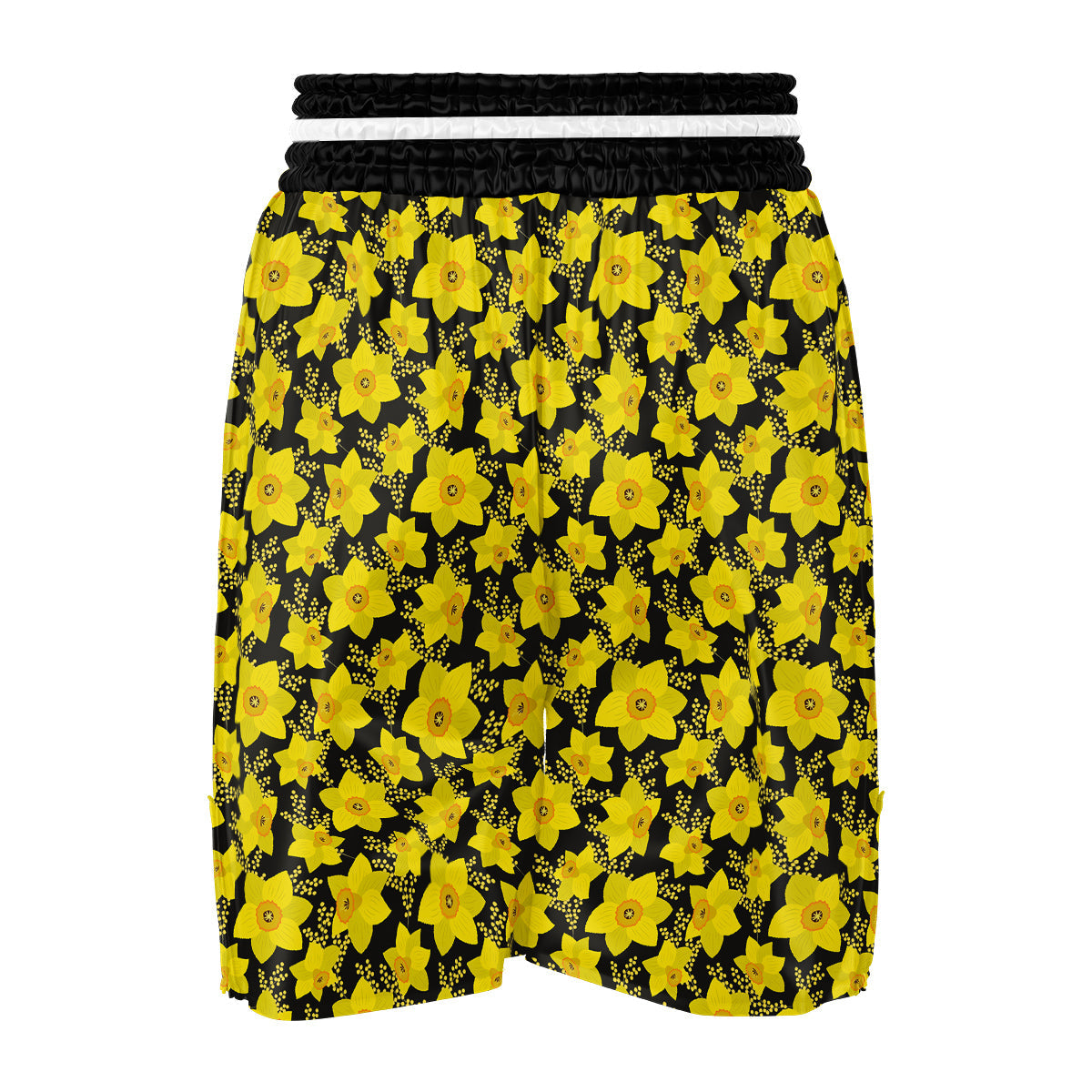 Mimosa And Daffodil Print Pattern Boxing Shorts-grizzshop