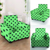 Mint And Green Polka Dot Armchair Cover-grizzshop