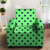 Mint And Green Polka Dot Armchair Cover-grizzshop