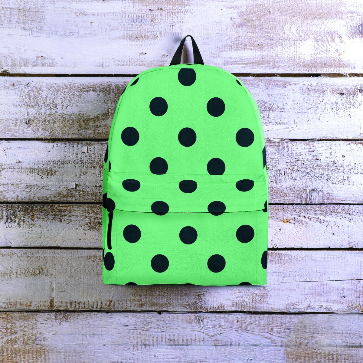 Mint And Green Polka Dot Backpack-grizzshop