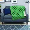 Mint And Green Polka Dot Blanket-grizzshop