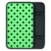 Mint And Green Polka Dot Car Console Cover-grizzshop