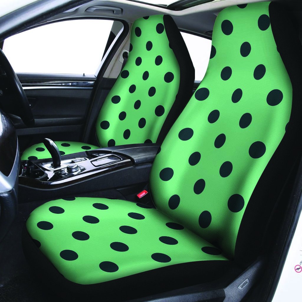 Mint And Green Polka Dot Car Seat Covers-grizzshop
