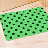 Mint And Green Polka Dot Door Mat-grizzshop