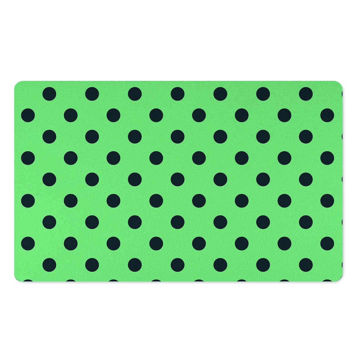 Mint And Green Polka Dot Door Mat-grizzshop