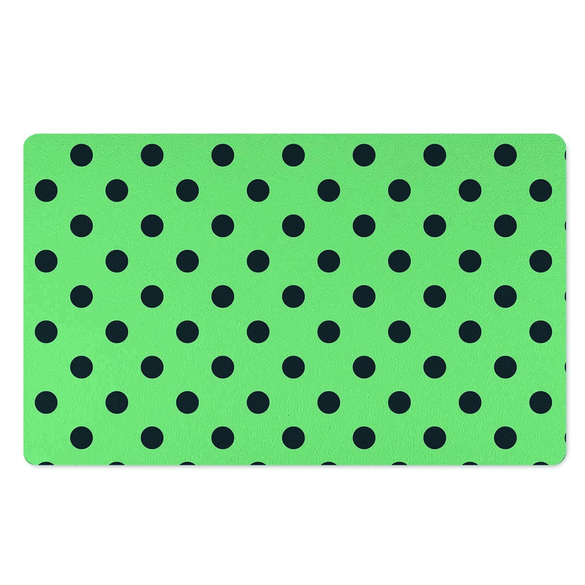 Mint And Green Polka Dot Door Mat-grizzshop