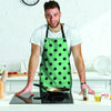 Mint And Green Polka Dot Men's Apron-grizzshop