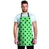 Mint And Green Polka Dot Men's Apron-grizzshop