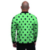 Mint And Green Polka Dot Men's Bomber Jacket-grizzshop