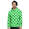 Mint And Green Polka Dot Men's Hoodie-grizzshop