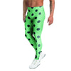 Mint And Green Polka Dot Men's Leggings-grizzshop