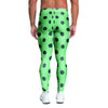 Mint And Green Polka Dot Men's Leggings-grizzshop