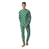 Mint And Green Polka Dot Men's Pajamas-grizzshop