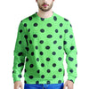 Mint And Green Polka Dot Men's Sweatshirt-grizzshop