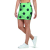 Mint And Green Polka Dot Mini Skirt-grizzshop