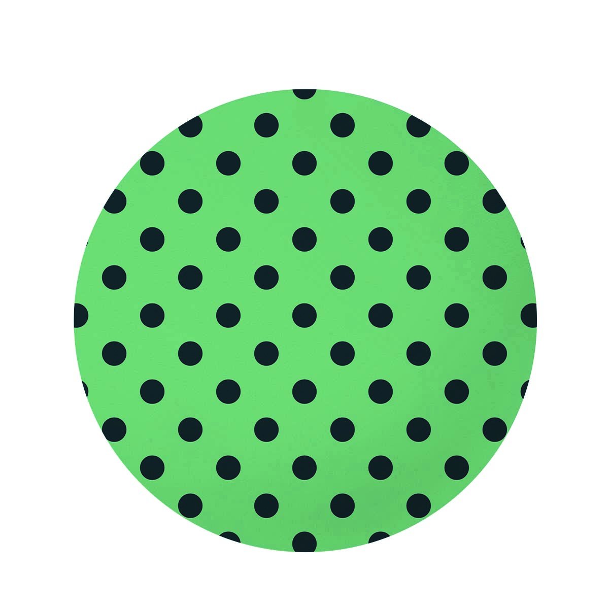 Mint And Green Polka Dot Round Rug-grizzshop