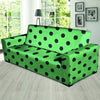 Mint And Green Polka Dot Sofa Cover-grizzshop