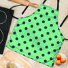 Mint And Green Polka Dot Women's Apron-grizzshop