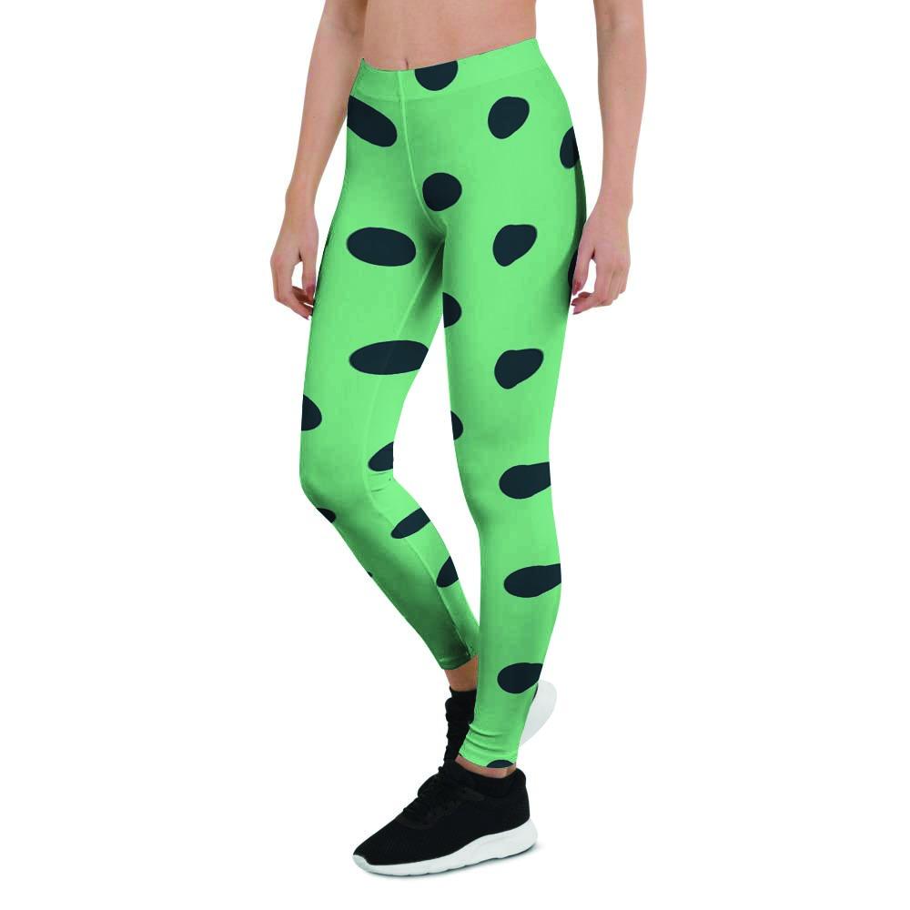 Mint And Green Polka Dot Women's Leggings-grizzshop