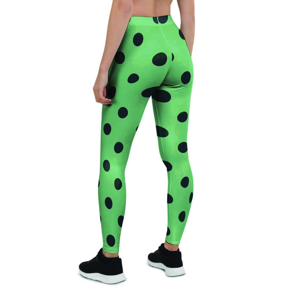 Mint And Green Polka Dot Women's Leggings-grizzshop