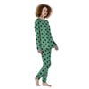 Mint And Green Polka Dot Women's Pajamas-grizzshop