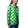 Mint And Green Polka Dot Women's Sweatshirt-grizzshop