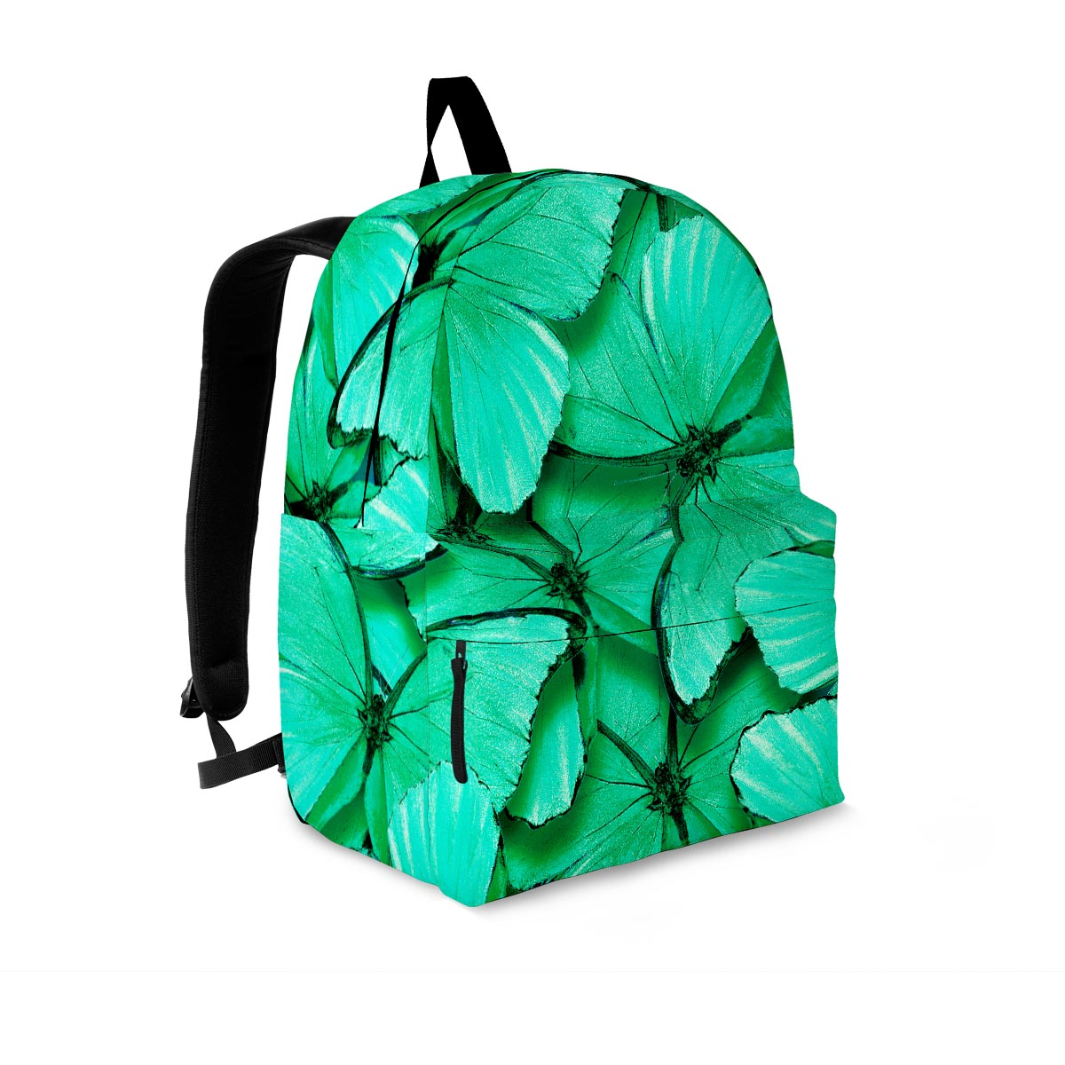 Mint Green Butterfly Print Backpack-grizzshop