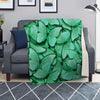 Mint Green Butterfly Print Blanket-grizzshop