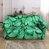 Mint Green Butterfly Print Loveseat Cover-grizzshop