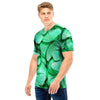 Mint Green Butterfly Print Men T Shirt-grizzshop