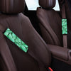 Mint Green Butterfly Print Seat Belt Cover-grizzshop