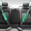 Mint Green Butterfly Print Seat Belt Cover-grizzshop