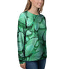 Mint Green Butterfly Print Women's Sweatshirt-grizzshop