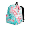 Mixed Red and Turquoise Marble Backpack-grizzshop