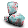 Mixed Red and Turquoise Marble Boxing Gloves-grizzshop