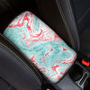 Mixed Red and Turquoise Marble Car Console Cover-grizzshop